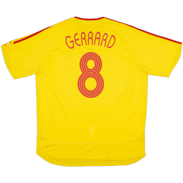 2006-07 Liverpool Away Shirt Gerrard #8 - 5/10 - (XL)