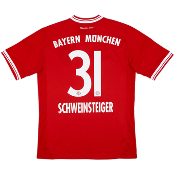 2013-14 Bayern Munich Home Shirt Schweinsteiger #31 - 8/10 - (XL.Boys)