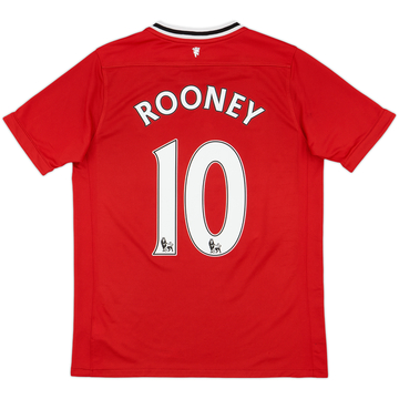 2011-12 Manchester United Home Shirt Rooney #10 - 8/10 - (XL.Boys)
