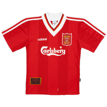 1995-96 Liverpool Home Shirt - 9/10 - (XS.Boys)
