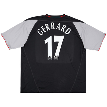 2002-04 Liverpool Away Shirt Gerrard #17 - 9/10 - (XXL)