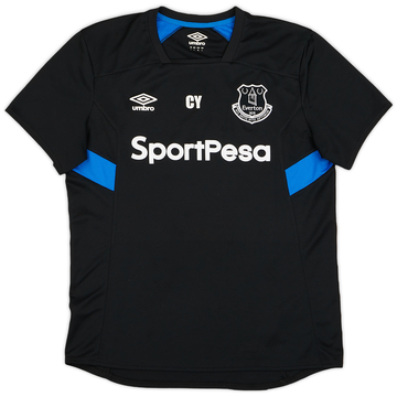 2019-20 Everton Umbro Staff Issue Training Shirt CY - 9/10 - (L)