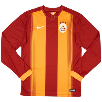 2014-15 Galatasaray Home L/S Shirt - 9/10 - (S)