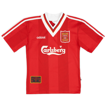 1995-96 Liverpool Home Shirt - 9/10 - (XS.Boys)
