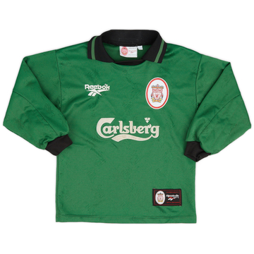 1996-97 Liverpool GK Shirt - 8/10 - (XS.Boys)
