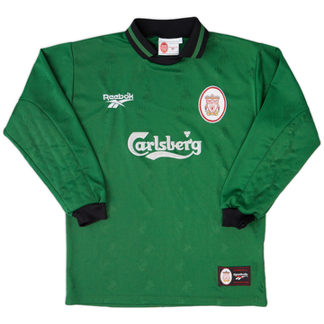 1996-97 Liverpool GK Shirt - 8/10 - (Y)
