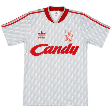1989-91 Liverpool Away Shirt - 8/10 - (L.Boys)