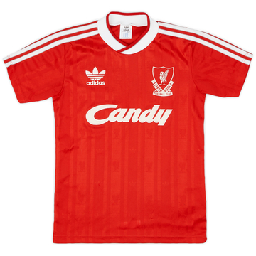 1988-89 Liverpool Home Shirt - 9/10 - (L.Boys)