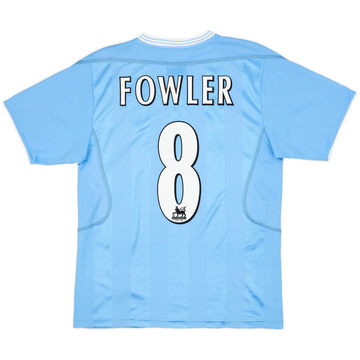 2003-04 Manchester City Home Shirt Fowler #8 - 7/10 - (S)