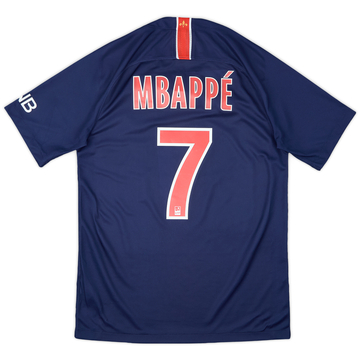 2018-19 Paris Saint-Germain Home Shirt Mbappe #7 - 9/10 - (S)