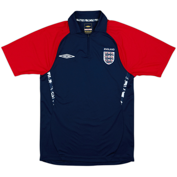 2004-06 England Umbro 1/4 Zip Polo Shirt - 8/10 - (S)