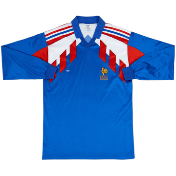 1990-92 France Home L/S Shirt - 4/10 - (M)