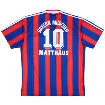 1995-97 Bayern Munich Home Shirt Matthaus #10 - 6/10 - (XL)