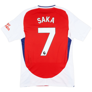 2024-25 Arsenal Home Shirt Saka #7 - 10/10 - (S)