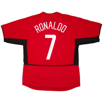 2002-04 Manchester United Home Shirt Ronaldo #7 - 6/10 - (L)