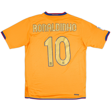 2006-08 Barcelona Away Shirt Ronaldinho #10 - 6/10 - (M)