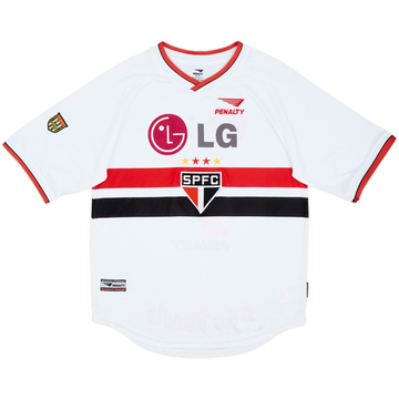 2001 Sao Paulo Home Shirt #7 - 9/10 - (M)