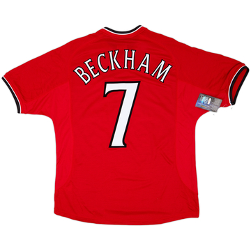2000-02 Manchester United Home Shirt Beckham #7 (M)