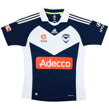 2011-13 Melbourne Victory Signed Home Shirt - 8/10 - (XL.Boys)