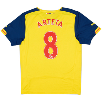 2014-15 Arsenal Away Shirt Arteta #8 - 4/10 - (M)