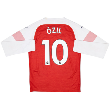 2018-19 Arsenal Home L/S Shirt Ozil #10 - 6/10 - (S)
