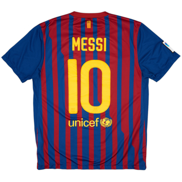 2011-12 Barcelona Home Shirt Messi #10 - 7/10 - (M)