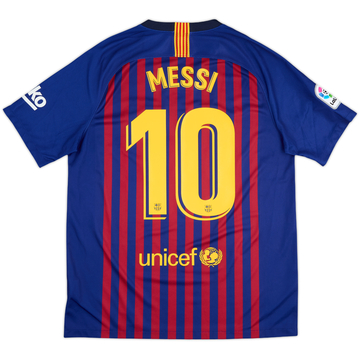 2018-19 Barcelona Home Shirt Messi #10 - 7/10 - (L)