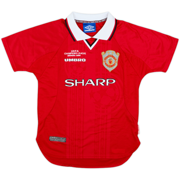 1999-00 Manchester United 'CL Winners' Shirt - 7/10 - (M.Boys)