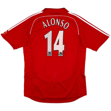 2006-08 Liverpool Home Shirt Alonso #14 - 5/10 - (L)