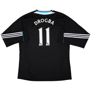 2011-12 Chelsea Away L/S Shirt Drogba #11 - 10/10 - (3XL)