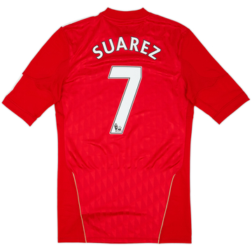 2010-12 Liverpool Player Issue TechFit Home Shirt Suarez #7 - 9/10 - (L)
