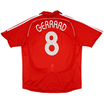 2006-08 Liverpool Home Shirt Gerrard #8 - 6/10 - (XXL)