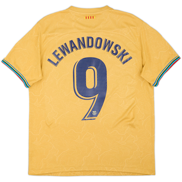 2022-23 Barcelona Away Shirt Lewandowski #9 - 8/10 - (L)