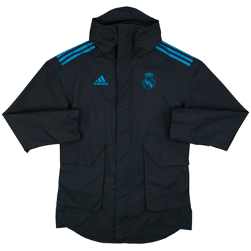 2017-18 Real Madrid adidas Hooded Rain Jacket - 10/10 - (M)