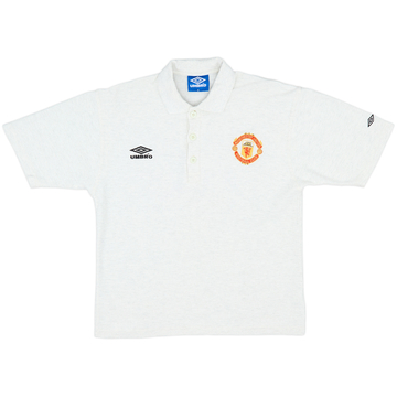 1996-97 Manchester United Umbro Polo Shirt - 9/10 - (S)