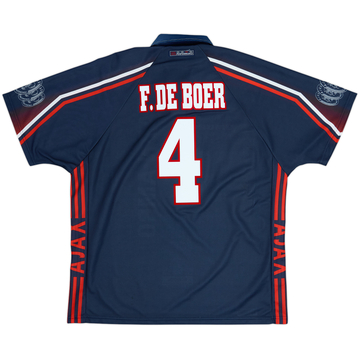 1997-98 Ajax Away Shirt F. De Boer #4 - 8/10 - (XL)