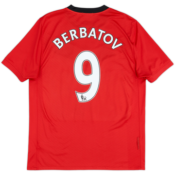 2009-10 Manchester United Home Shirt Berbatov #9 - 6/10 - (M)