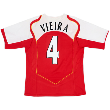 2004-05 Arsenal Home Shirt Vieira #4 - 7/10 - (M)