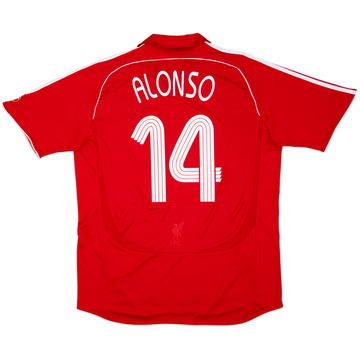 2006-08 Liverpool Home Shirt Alonso #14 - 6/10 - (XL)