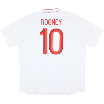 2012-13 England 'Poland/Ukraine' Home Shirt Rooney #10 - 8/10 - (3XL)