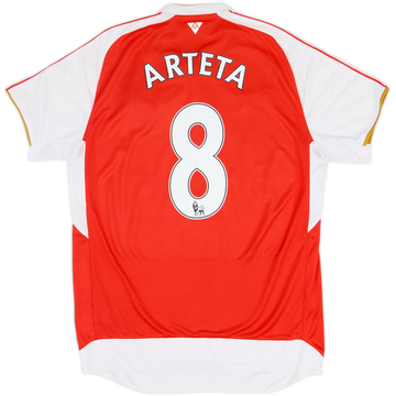 2015-16 Arsenal Home Shirt Arteta #8 - 8/10 - (L)