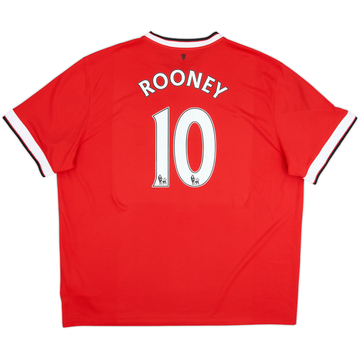 2014-15 Manchester United Home Shirt Rooney #10 - 8/10 - (3XL)