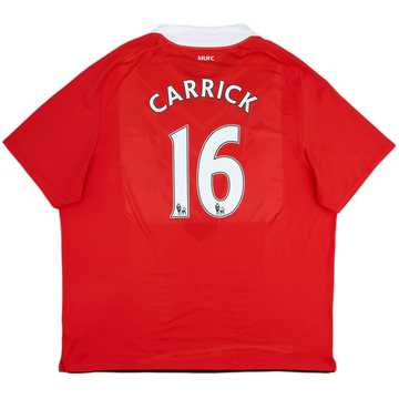 2010-11 Manchester United Home Shirt Carrick #16 - 8/10 - (3XL)