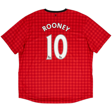 2013-14 Manchester United Home Shirt Rooney #10 - 6/10 - (3XL)