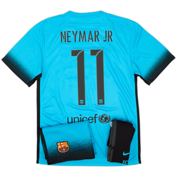 2015-16 Barcelona Third Full Kit Neymar Jr #11 - 9/10 - (S)
