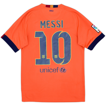 2014-15 Barcelona Away Shirt Messi #10 - 4/10 - (S)