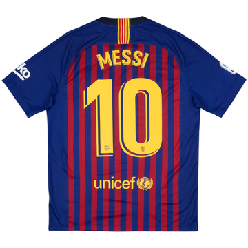 2018-19 Barcelona Home Shirt Messi #10 - 8/10 - (M)