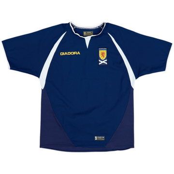 2003-05 Scotland Home Shirt - 8/10 - (L.Boys)