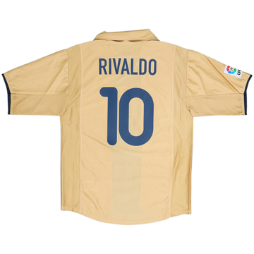 2001-03 Barcelona Away Shirt Rivaldo #10 - 8/10 - (S)
