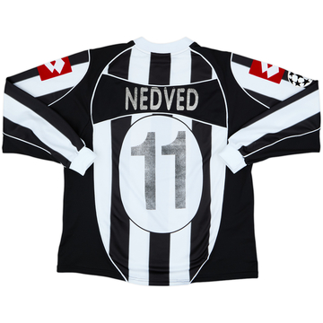 2002-03 Juventus European Home L/S Shirt Nedved #11 - 5/10 - (L)
